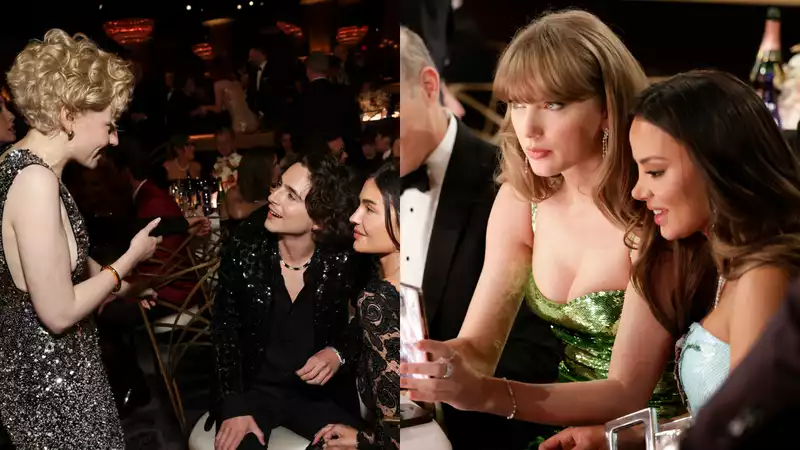 I'm dying to know what was said in the celebrity conversations at the Golden Globe Awards.