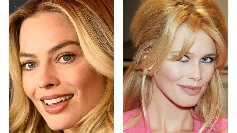 Margot Robbie pays homage to supermodel Claudia Schiffer with vintage Chanel